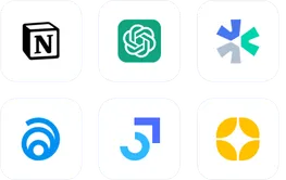 Grid of connected app icons